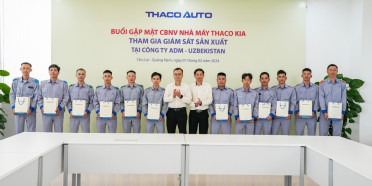 THACO KIA participates in supervising the production of Kia Sonet cars in Uzbekistan