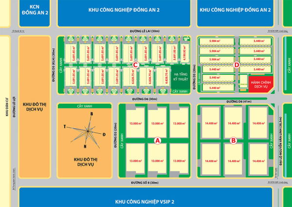 Quy mô khu công nghiệp Phú Tân Bình Dương