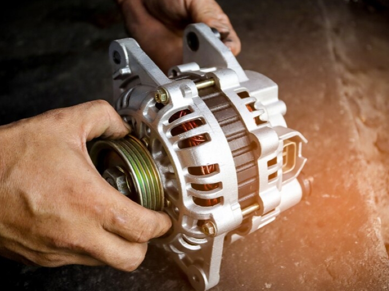 Cận cảnh cấu tạo m&aacute;y ph&aacute;t điện &ocirc; t&ocirc; trong kết cấu &ocirc; t&ocirc;&nbsp;&nbsp;